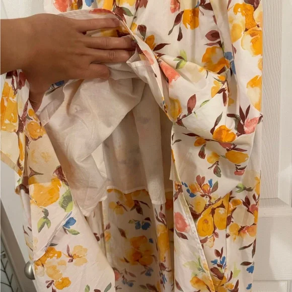 Abercrombie & Fitch Flutter Sleeve Midi Dress - Picture 8 of 12